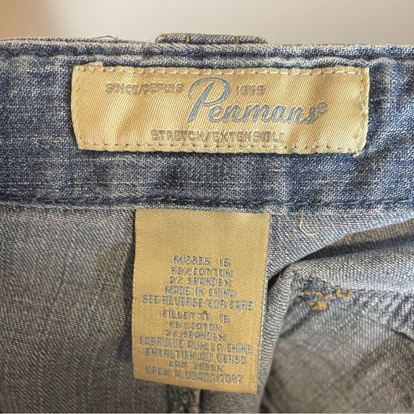 Vintage Penman’s Denim Pencil Skirt Medium Wash 90s 37”Waist - Picture 4 of 6